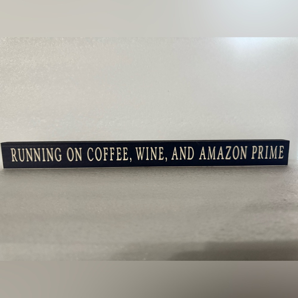 Black and White Decorative Sign